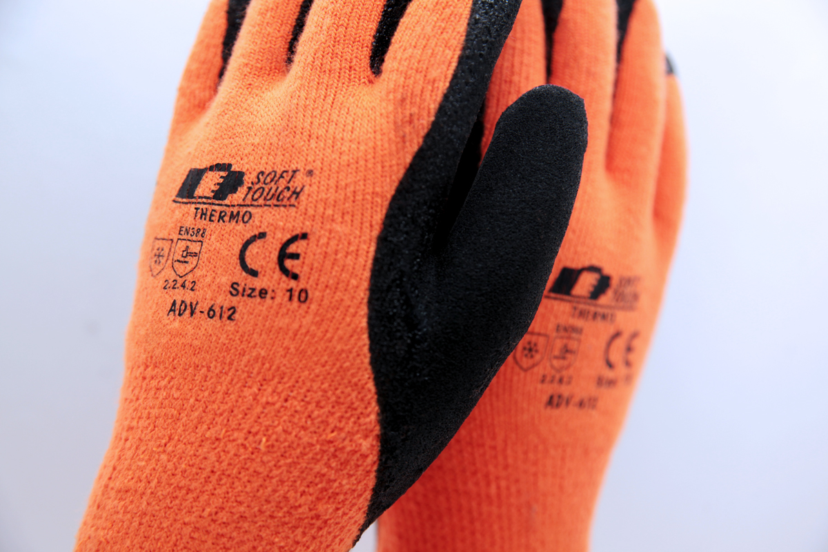 2 Pair Thermal Wool Lining Winter Gloves Men Women TouchScreen Warm Knit Gloves 